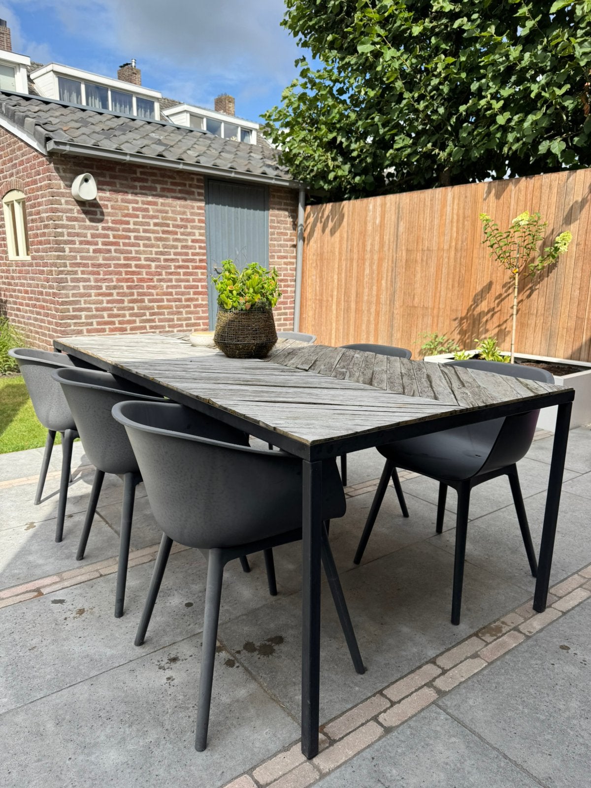 Leuke tuinset van Karwei en Intratuin, Tuin en Terras, Tuinsets en Loungesets, Ophalen, Gebruikt, Eettafel, 6 zitplaatsen