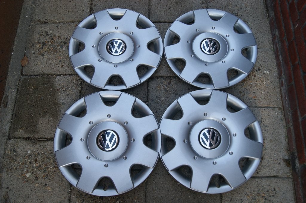 Set van 4 originele wieldoppen Volkswagen Golf 4 16 inch (M1, Ophalen of Verzenden, Gebruikt
