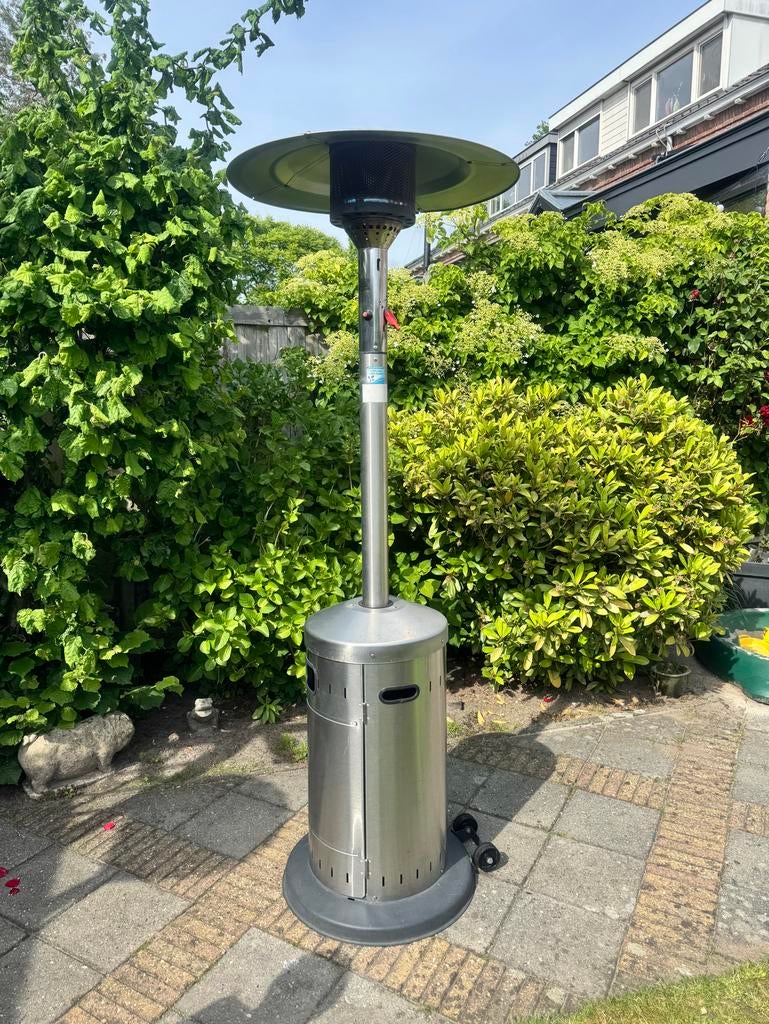 Terrasverwarmer RVS - zonder gasfles, Ophalen, Gebruikt, Gas, Vloer