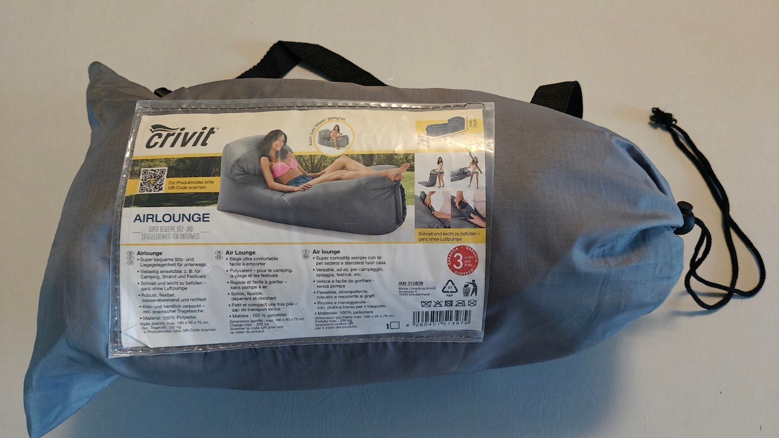 LOUNGESTOEL - merk: Crivit, Ophalen of Verzenden