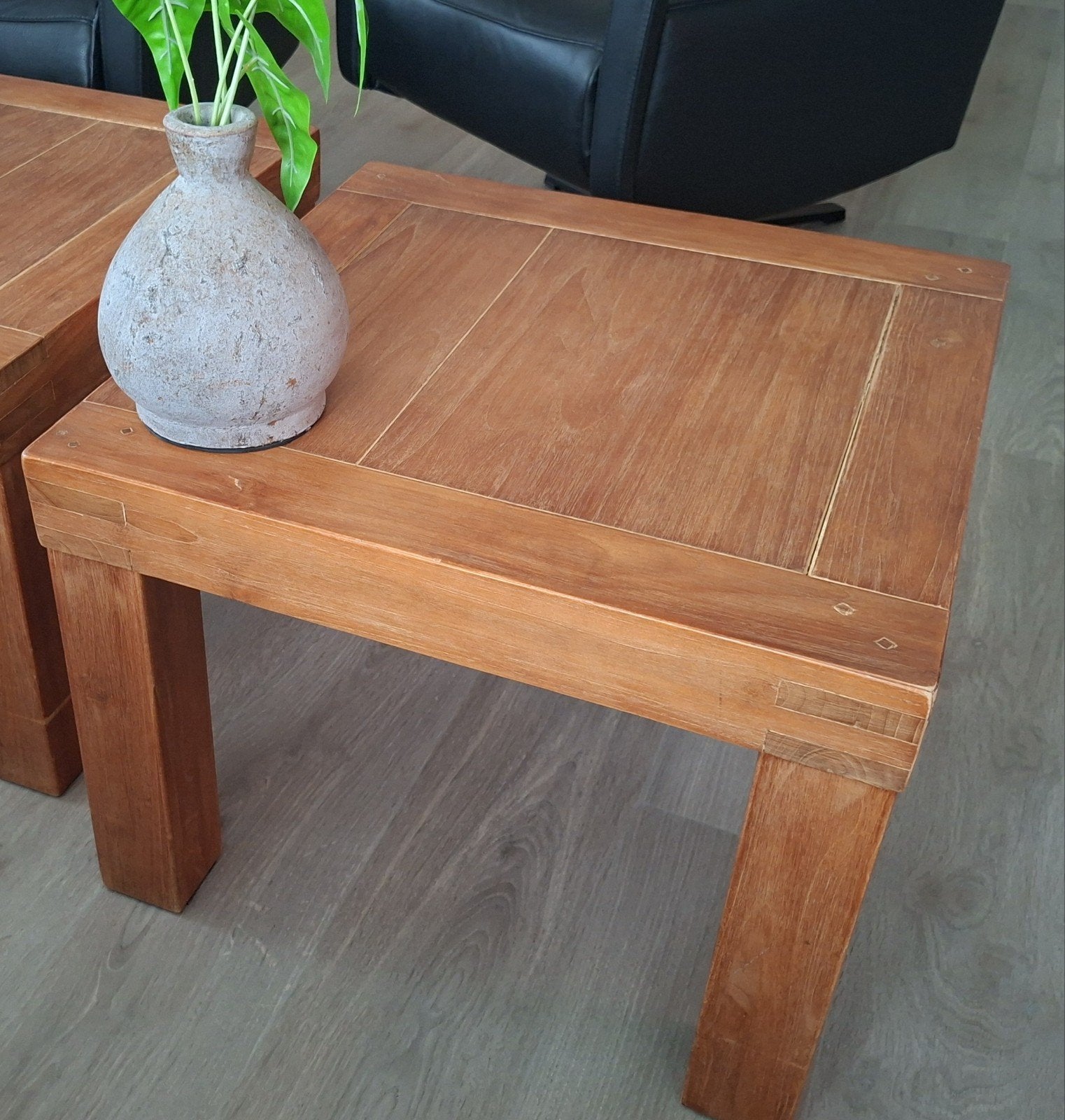 1 salon / bijzettafel  teak, Ophalen, Gebruikt, 50 tot 100 cm, 50 tot 100 cm