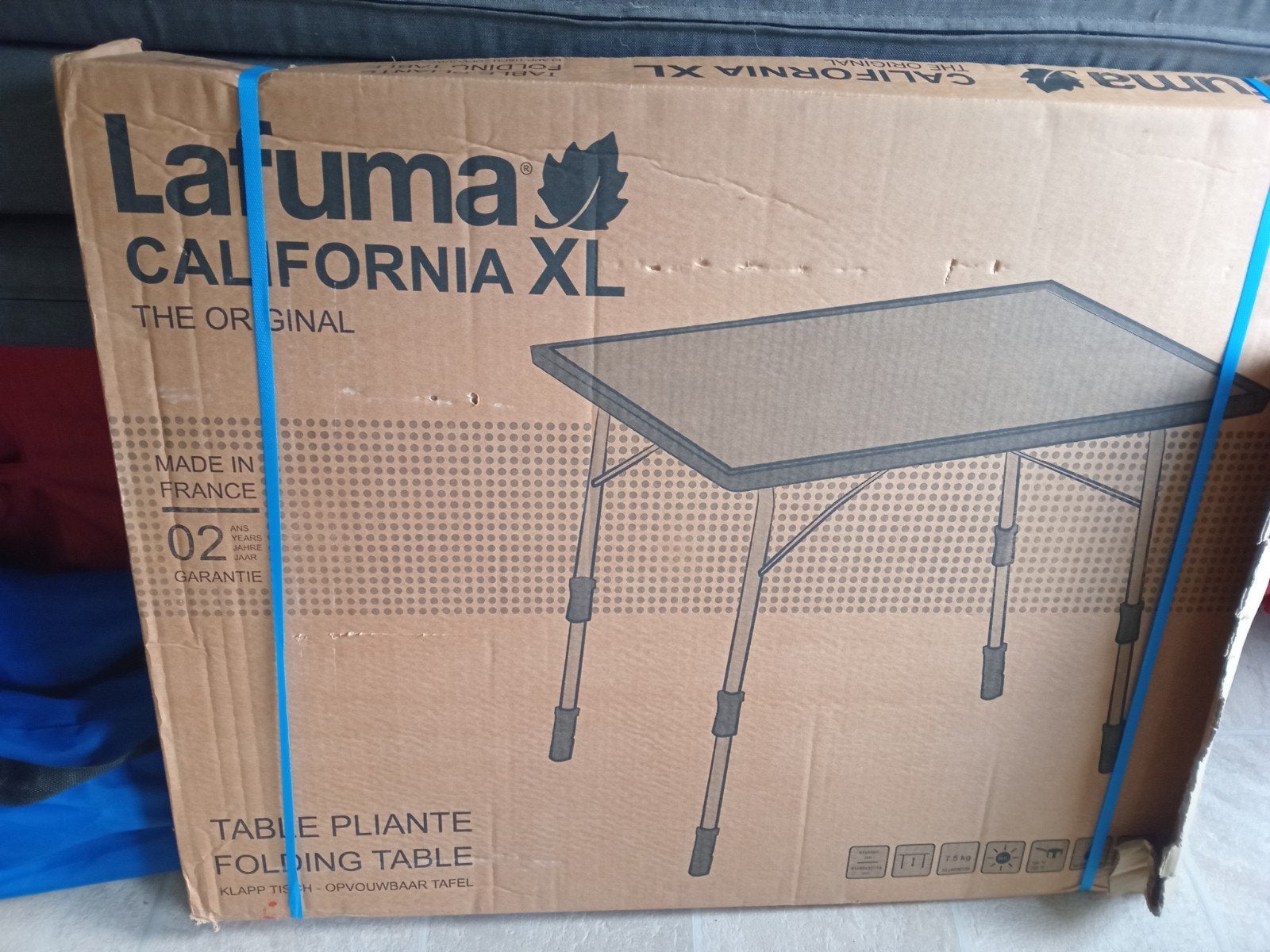 Lafuma California XL opvouwbare campingtafel, Ophalen, Zo goed als nieuw, Campingtafel