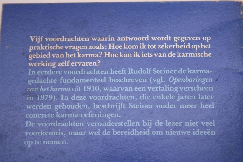 Reïncarnatie & Karma [1912] — Rudolf Steiner & Antroposofie, Ophalen of Verzenden, Gelezen, Overige onderwerpen, Achtergrond en Informatie