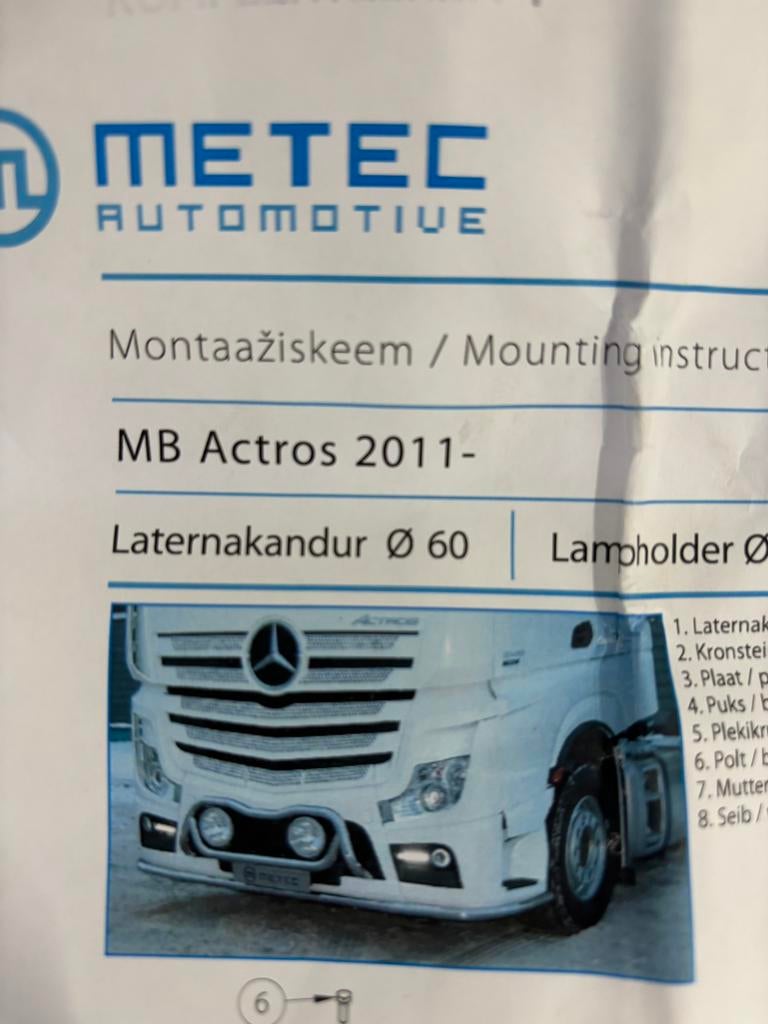 Mercedes Actros, Ophalen, Nieuw