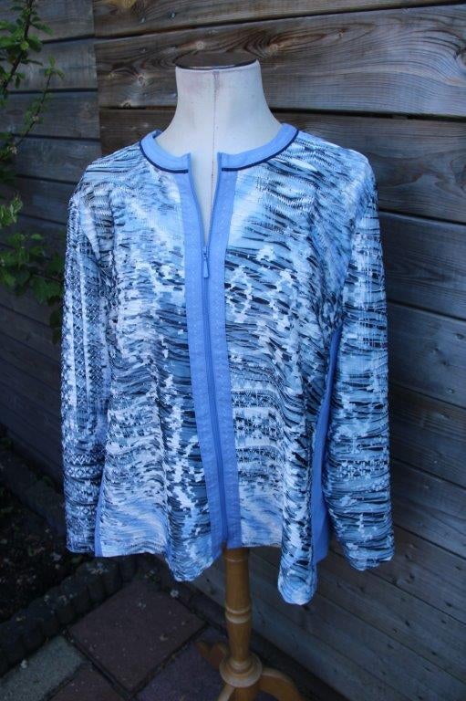 Vest/ Jasje licht blauw Sensia mt 50 Vaste prijs, Trui of Vest, Sensia, Zo goed als nieuw, Verzenden