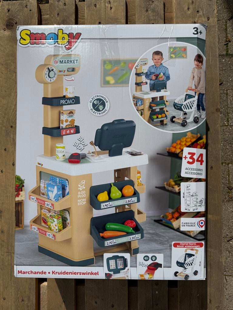 Smoby Supermarkt Speelset met Accessoires, Lavans-lès-Saint-Claude, Frankri, Smoby, Ophalen of Verzenden, Smoby.com