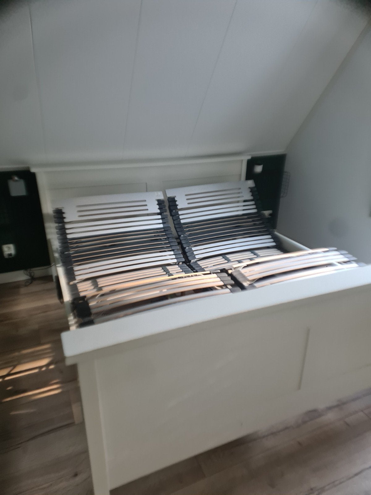 Gratis tweepersoons bed wit, Ophalen, Gebruikt, Tweepersoons, 180 cm