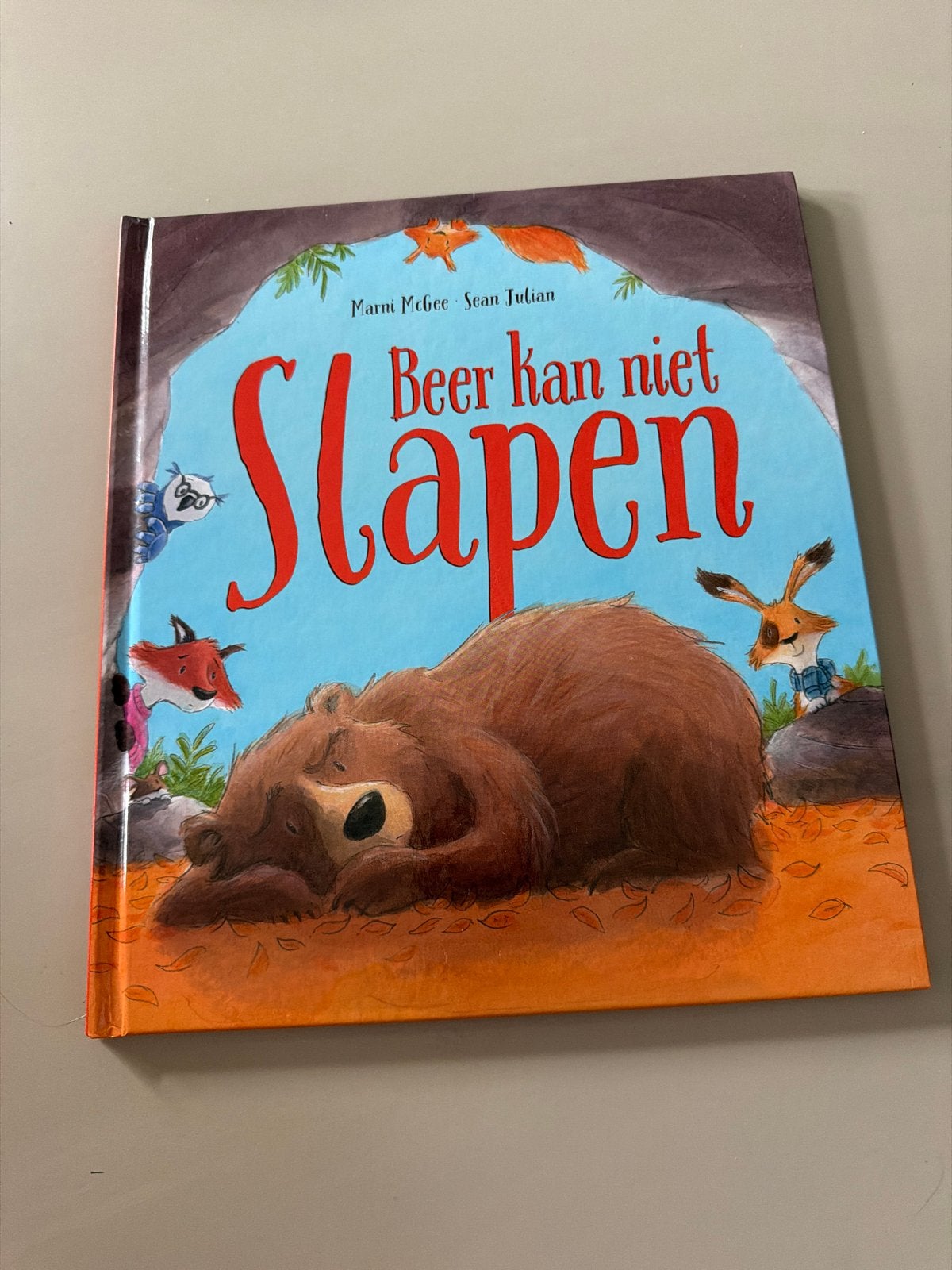 Beer kan niet slapen - Prentenboek, Fictie algemeen, Jongen of Meisje, Ophalen of Verzenden, Zo goed als nieuw
