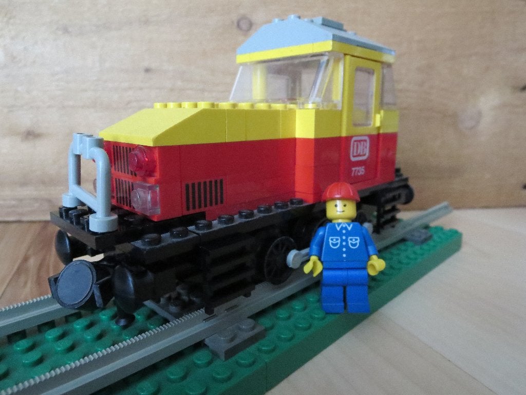 12V Rails Trein Hercules Locomotief (7735; 12 Volt), Gebruikt, Overige thema's, Lego, Ophalen of Verzenden
