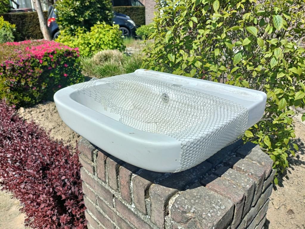 Wastafel 55x45 cm - nieuw, Doe-het-zelf en Verbouw, Sanitair, Ophalen of Verzenden, Gebruikt, Wastafel