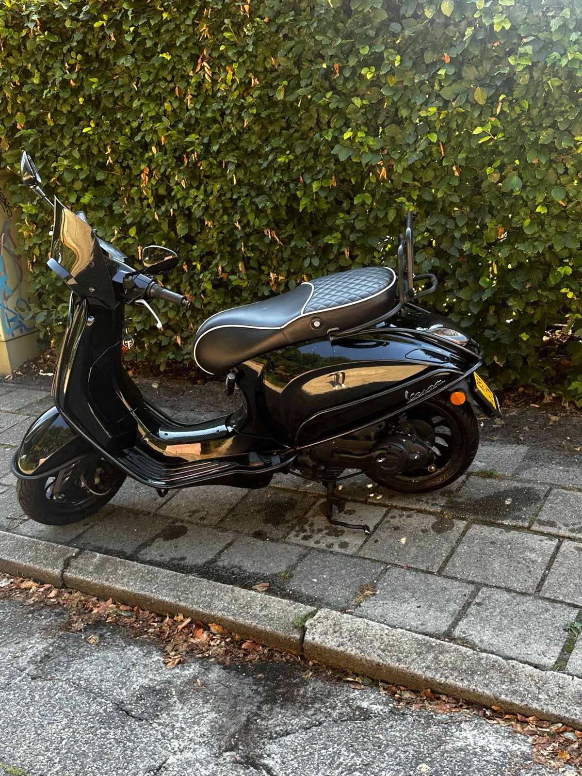 Vespa sprint zwart - 72cc, handvatverwarming, geel kenteken, Ophalen, Gebruikt, Overige modellen, Maximaal 45 km/u