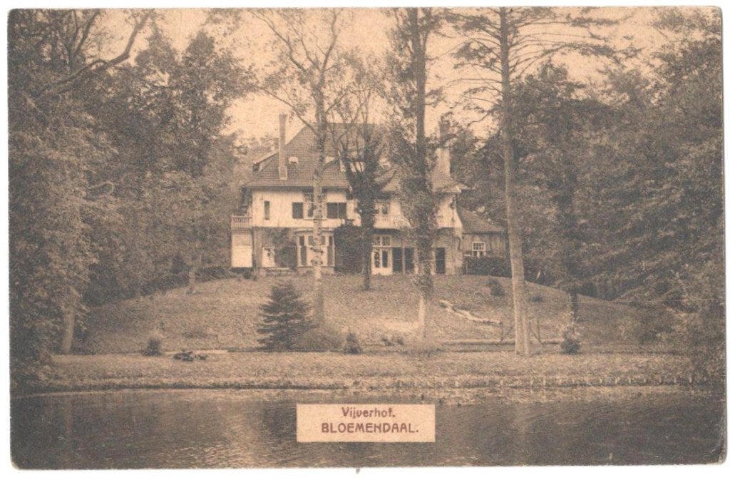 Ansichtkaart Bloemendaal, Vijverhof, Verzamelen, Ansichtkaarten | Nederland, Ophalen, Voor 1920, Gelopen, Noord-Holland