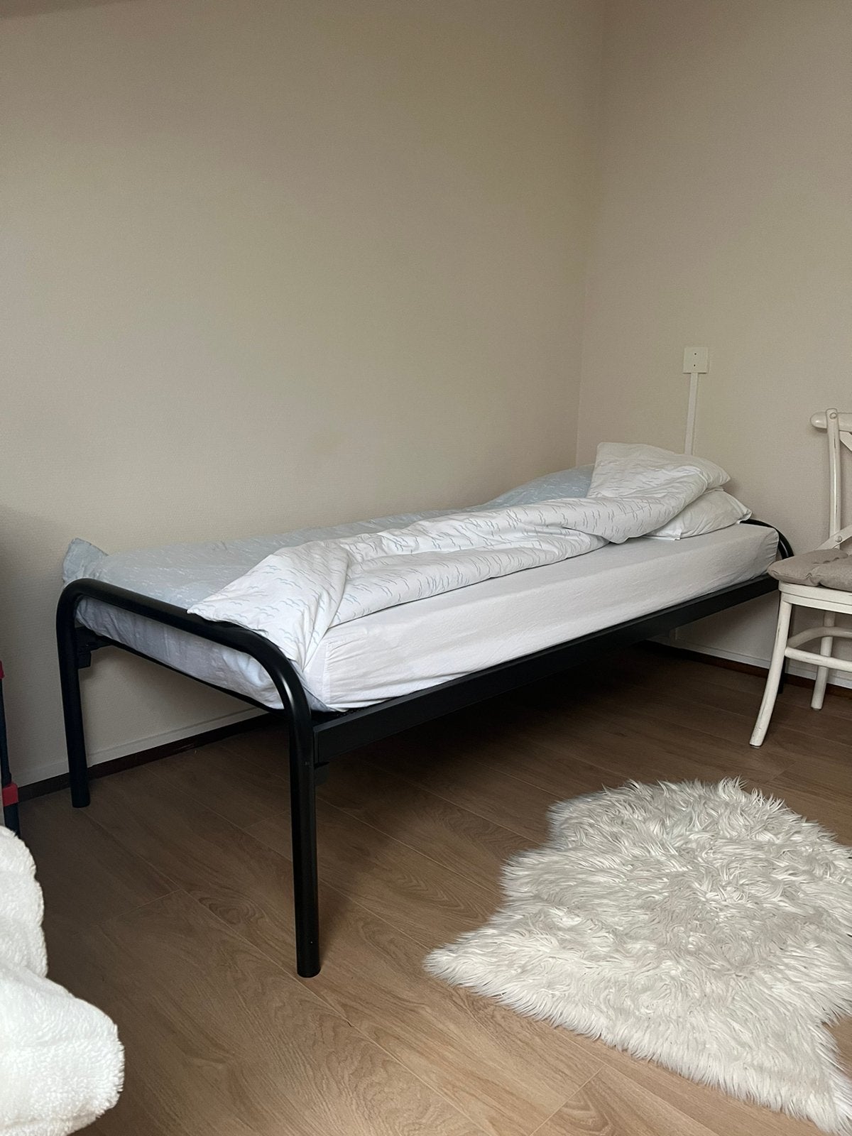 Bed - inklapbaar onderbed, Ophalen, 90 cm, Eenpersoons, Zwart