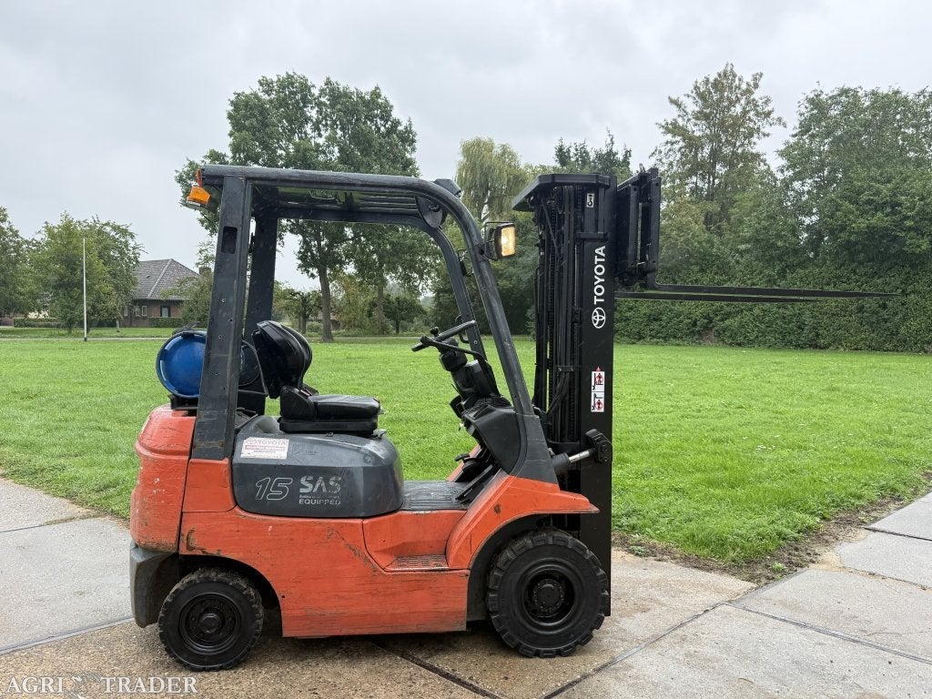 Toyota 1500KG LPG heftruck 3-delig 470CM freelift Sideshift, LPG, Info@vanbeurdenheftrucks.nl, Heftruck, Ophalen of Verzenden