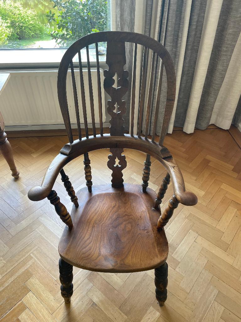 Antieke Windsor stoelen 2 stuks, Antiek en Kunst, Ophalen