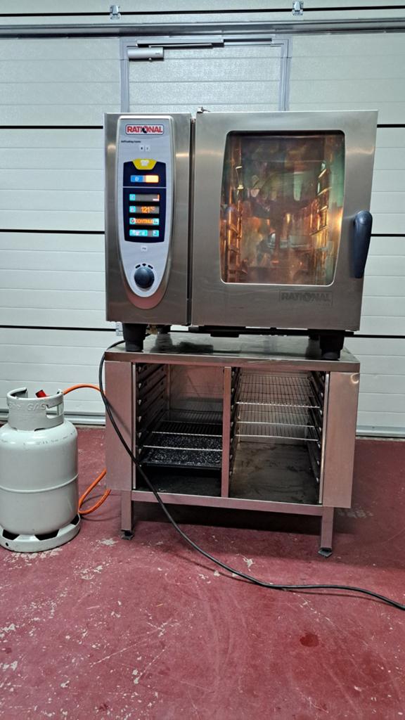 Rational SCC 6 plaats propaan gas steamer, Ophalen, Gebruikt, Ovens, Magnetrons en Steamers