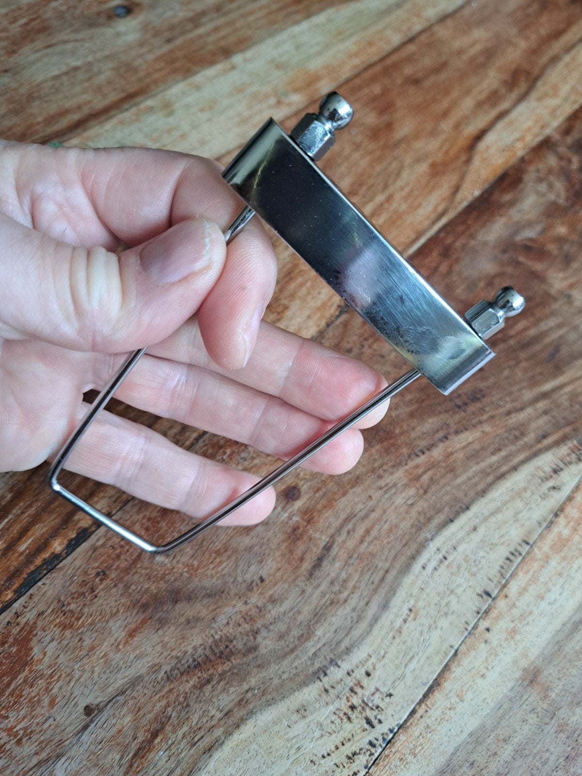 Staartstuk tailpiece semi accoustische gitaar chroom nieuw, Ophalen of Verzenden, Nieuw