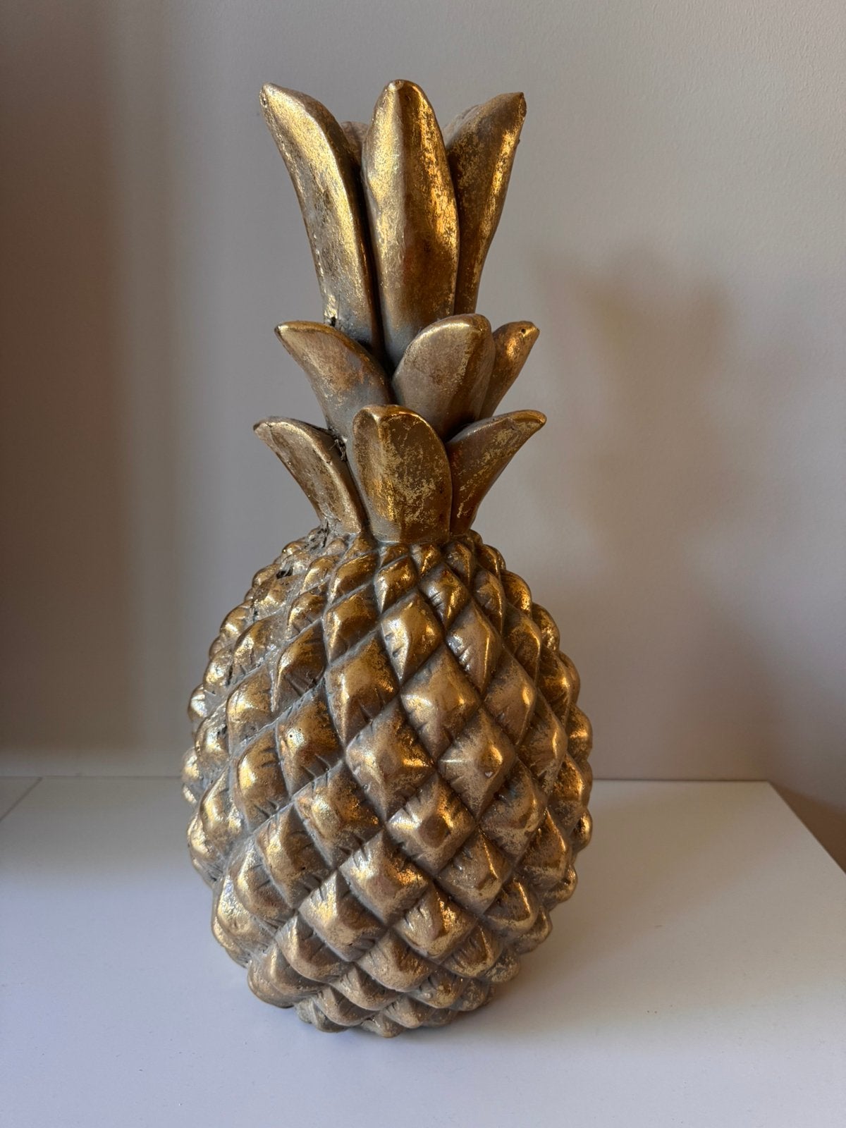 Gouden ananas decoratie accessoires, Ophalen, Gebruikt