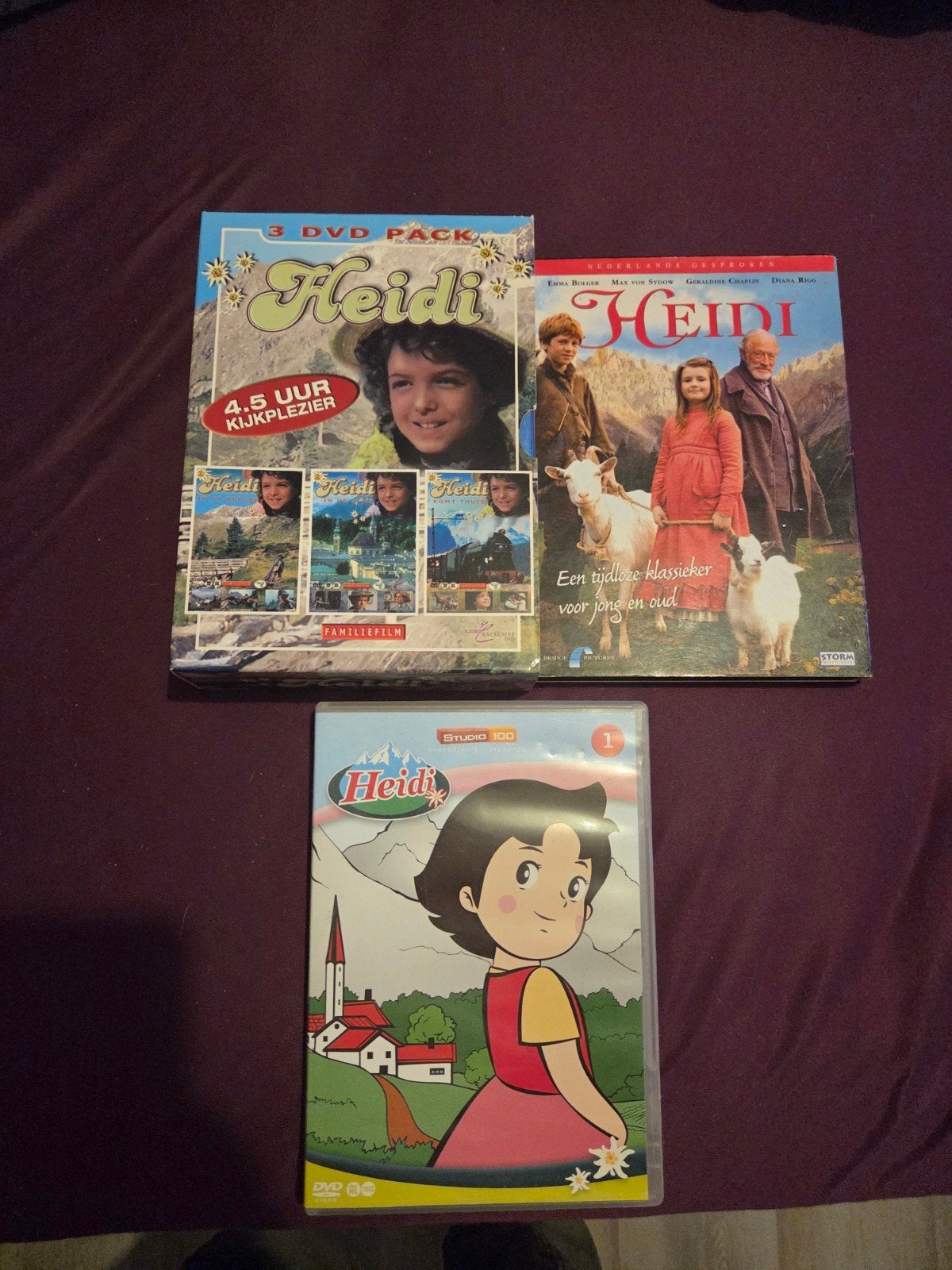 Heidi DVD Collectie - 3 DVD Pack en losse film, Alle leeftijden, Ophalen of Verzenden, Zo goed als nieuw, Familie