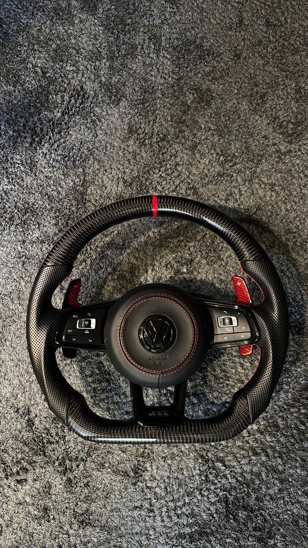 Custom Carbon Stuur voor Golf 7/7.5, GTI., Ophalen of Verzenden, Nieuw, Volkswagen