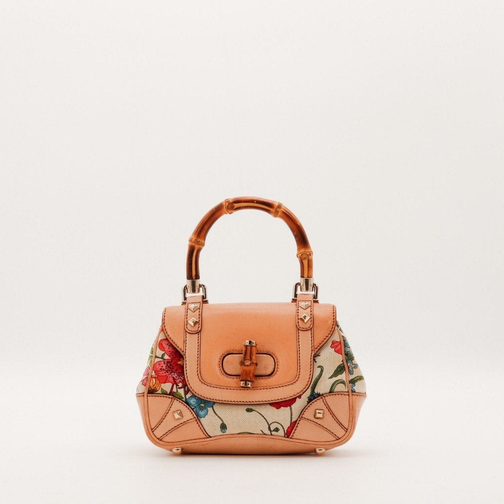 Gucci 1947 Flora handtas, Verzenden, Gebruikt, Zwart, Handtas
