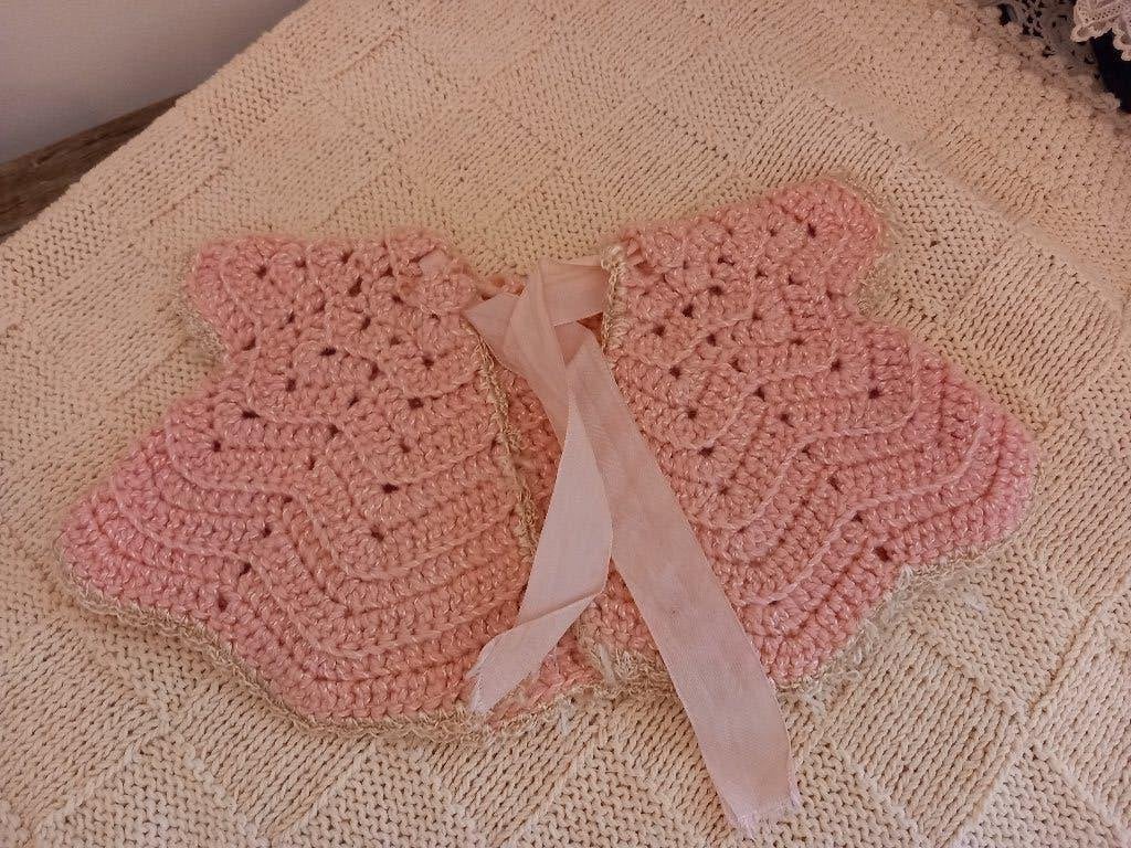 Vintage poppen of beren vestje jaren 50., Ophalen, Gebruikt, Kleertjes