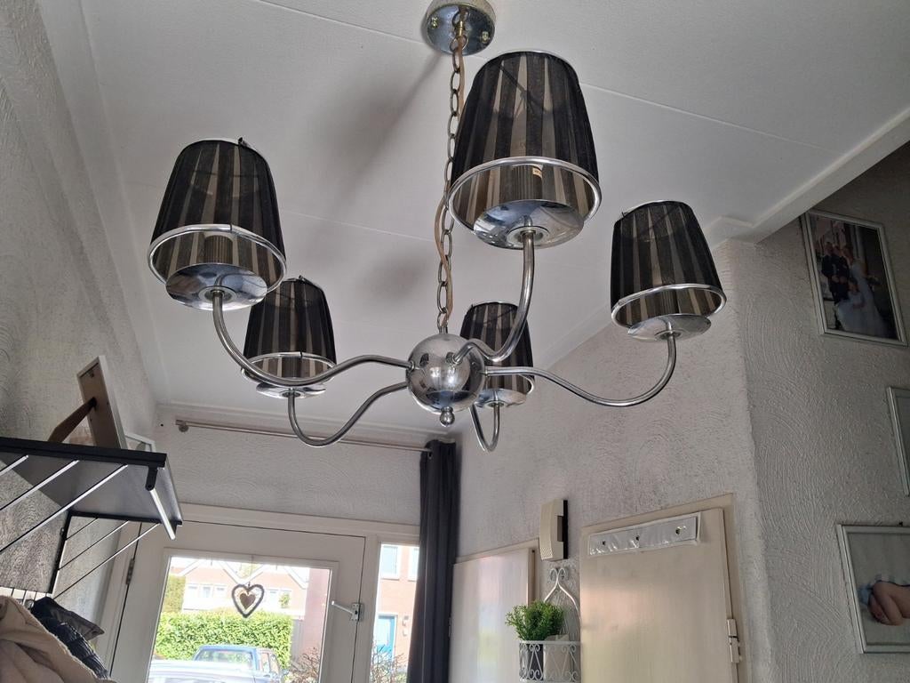 Kroonluchter Organza met 5 lampen., Ophalen