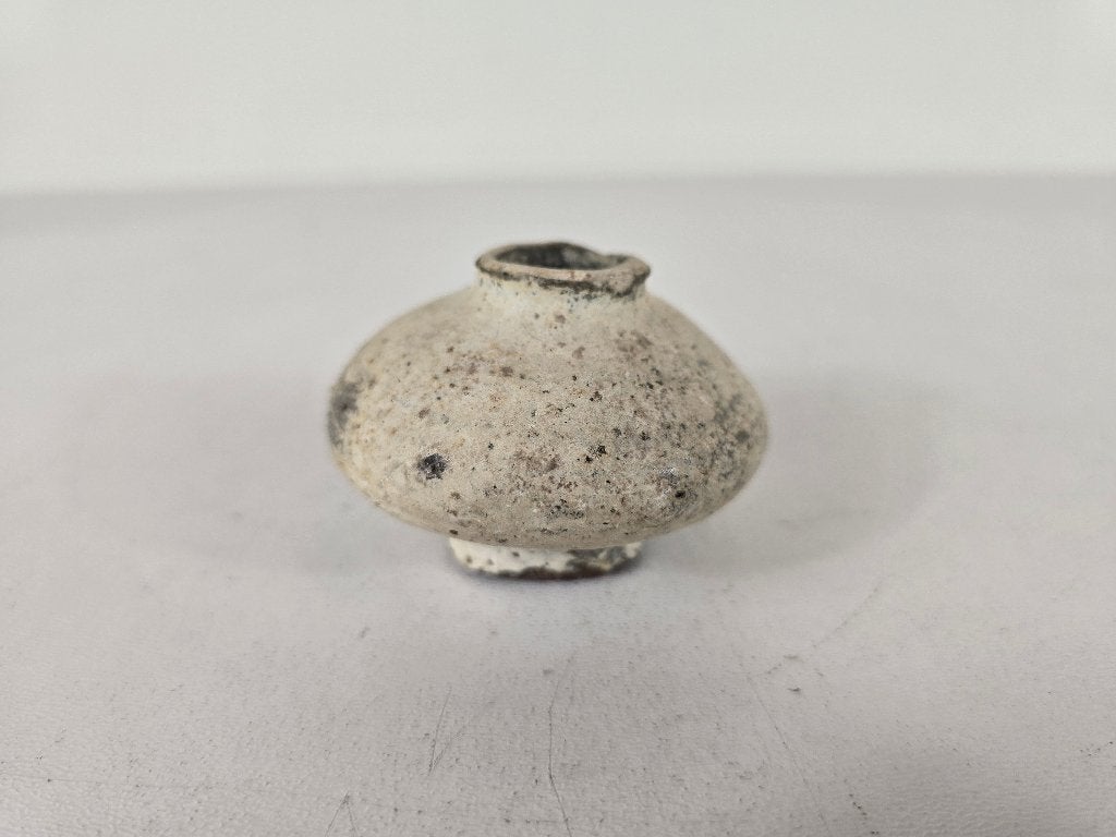 Wabi-Sabi miniatuurpotje, steengoed, Japan, 17e eeuw, Ophalen of Verzenden