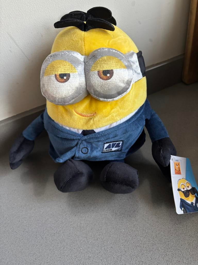 Nieuwe Minion knuffel met slaapmasker - Despicable Me, Overige merken, Overige typen, Nieuw, M
