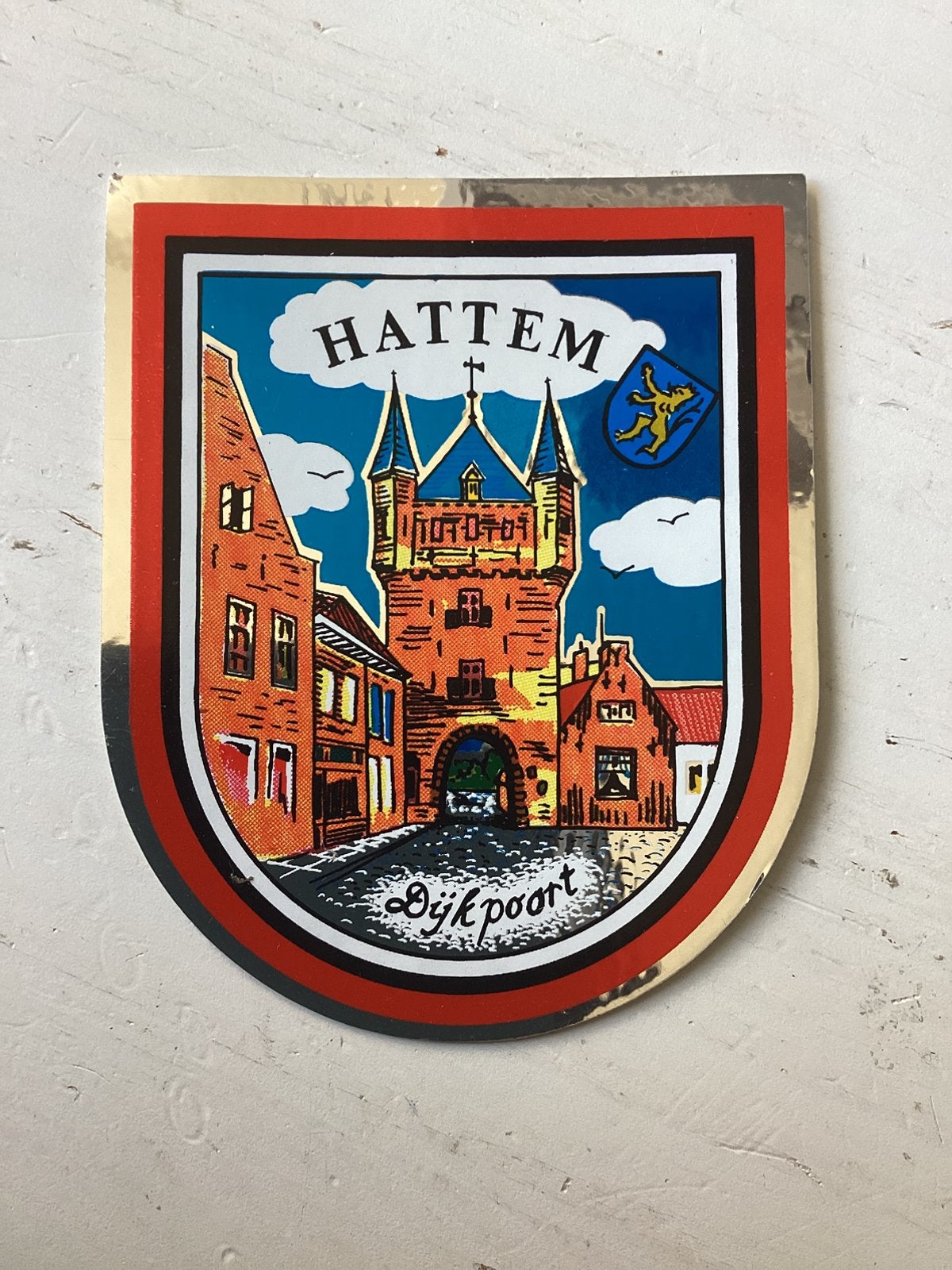 Foliesticker Hattem, Verzamelen, Verzenden, Zo goed als nieuw