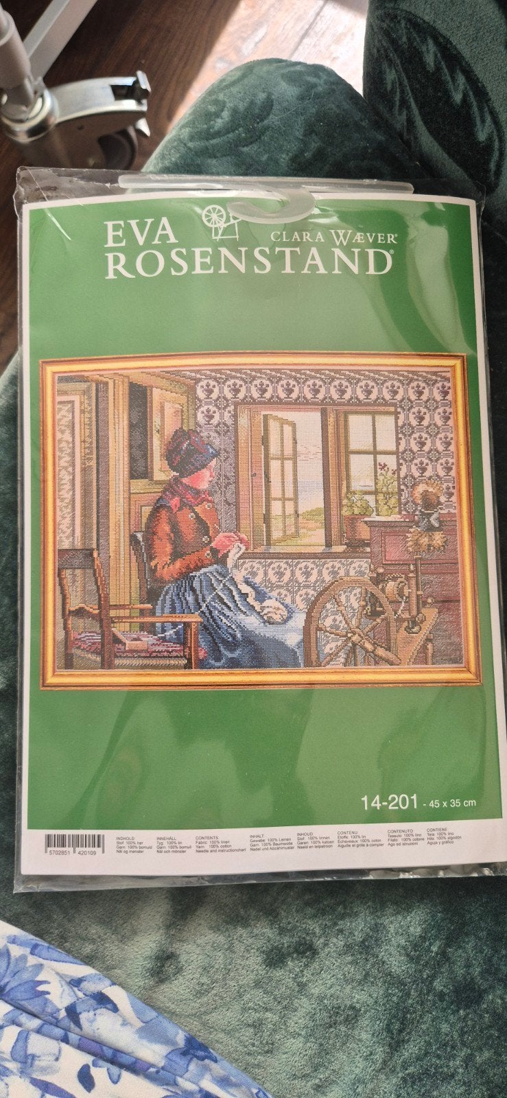 Borduurpakket Eva Rosenstand, Verzenden, Nieuw, Handborduren, Borduurpakket