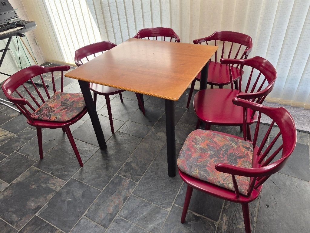 Vintage spijlenstoel, Ophalen, Gebruikt, Pastoe, Vijf, Zes of meer stoelen
