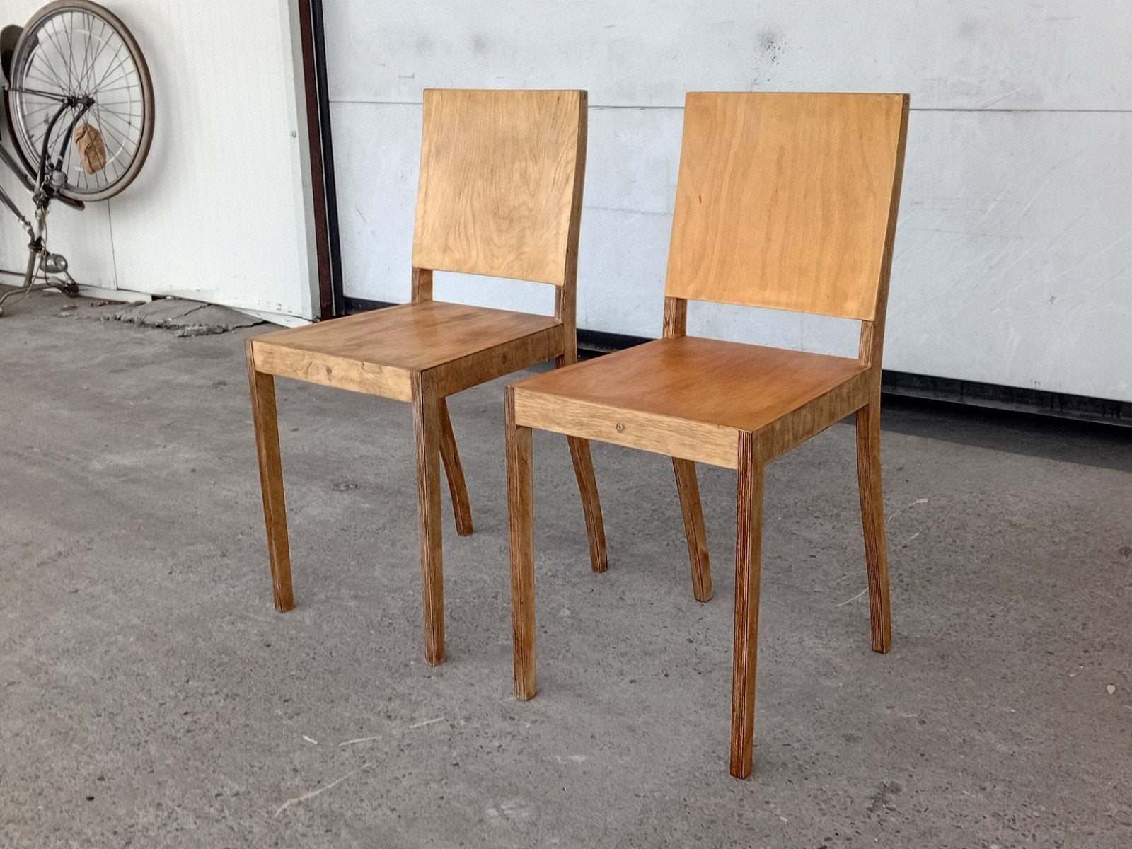 2 x Jasper Morrison Ply Chair Vitra 1988/89, Gebruikt, Twee, ?, ?