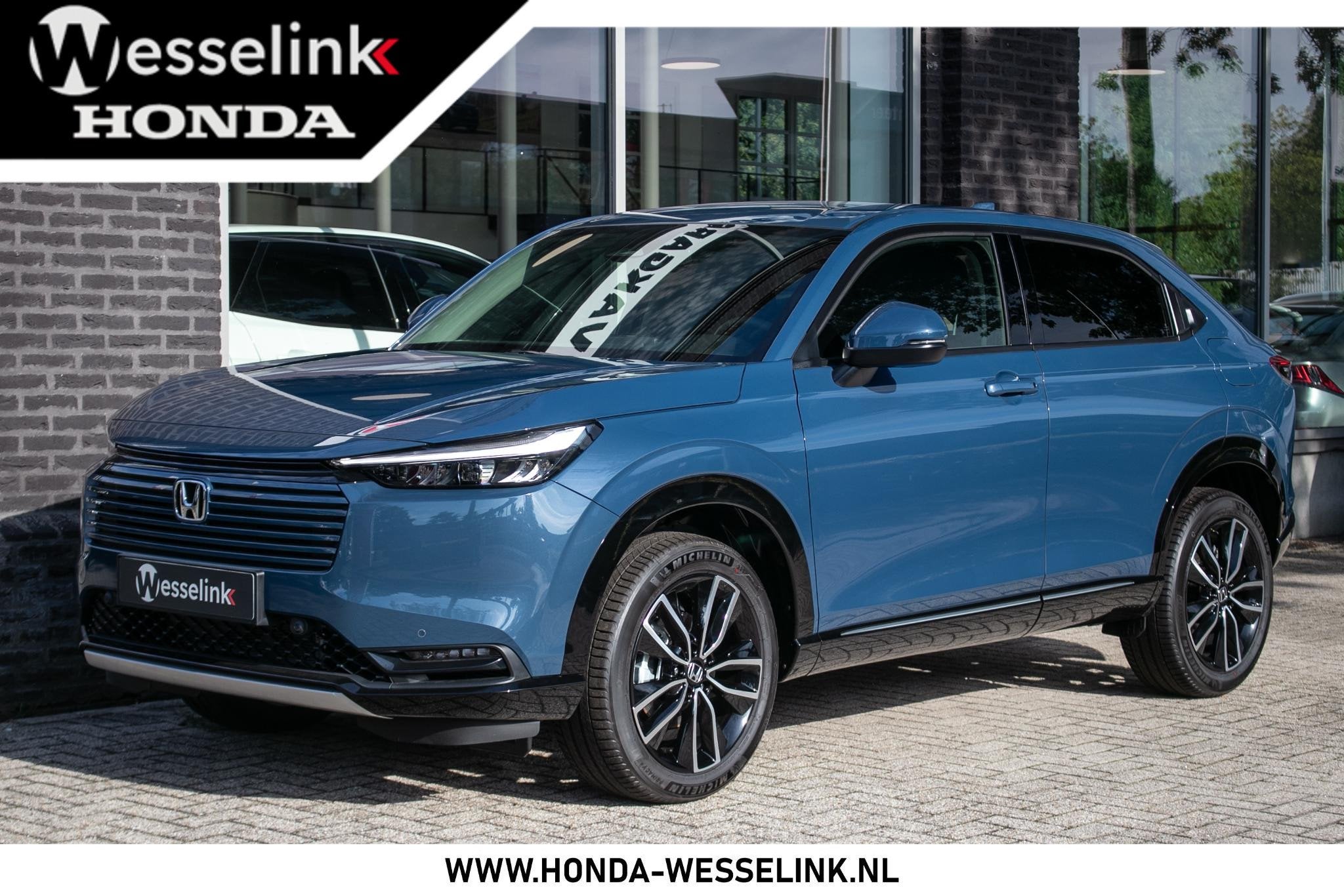 honda HR-V 1.5 e:HEV Advance - Cons.prijs rijklr | Honda Sen, Auto's, 1380 kg, 1498 cc, Blauw, Leder en Stof