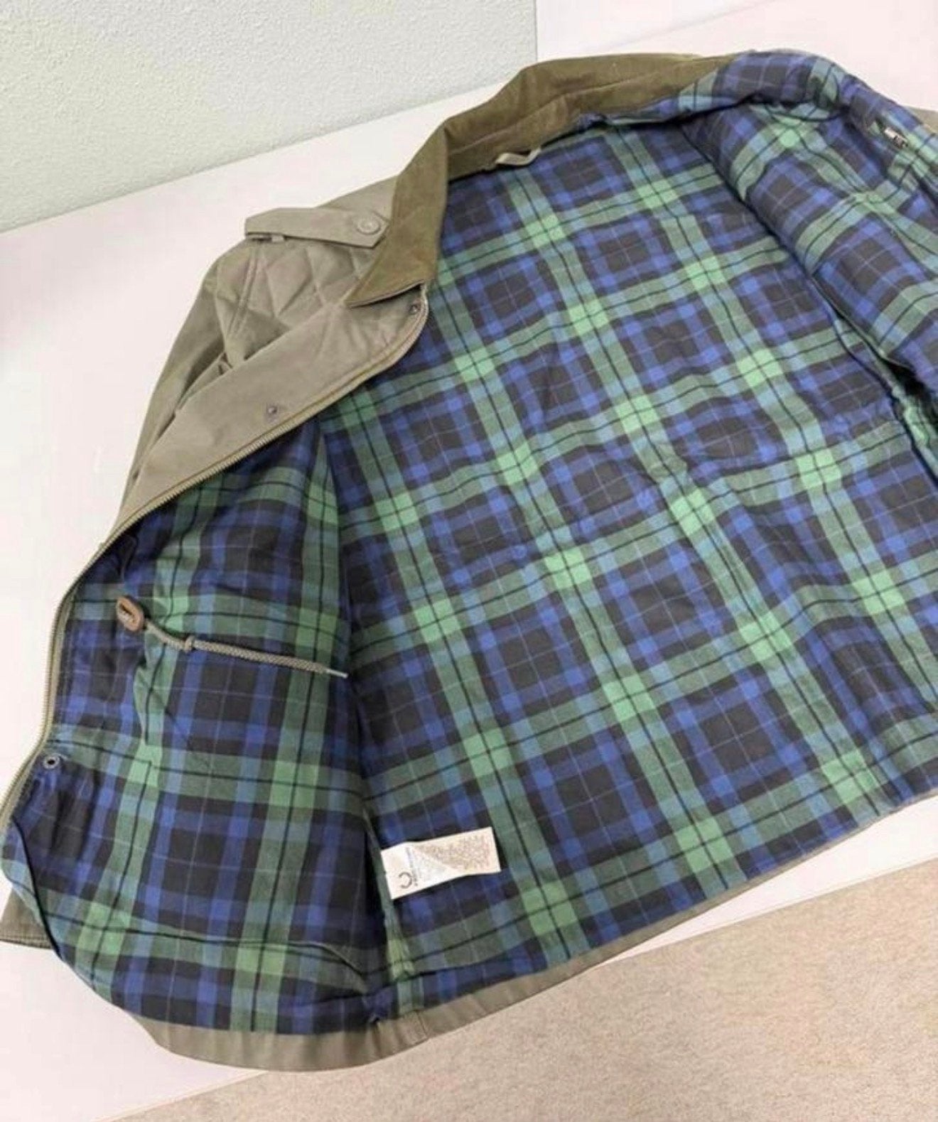 Fred Perry Wax Jacket J4206 – Maat M Als Nieuw Groene Jas, Maat 48/50 (M), Ophalen of Verzenden, Zo goed als nieuw, H