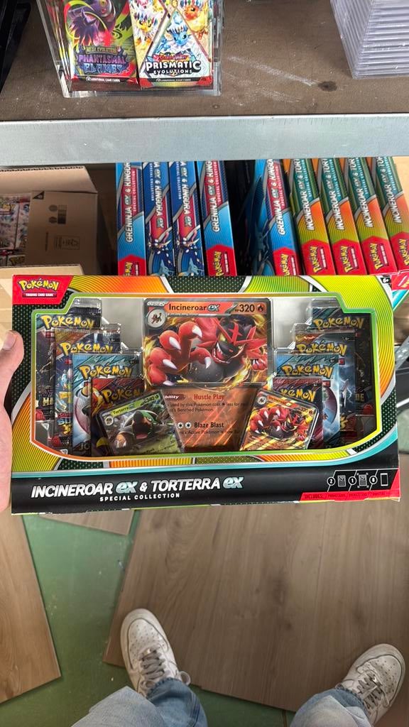 Inceneroar en tortera ex collectie box, Ophalen of Verzenden, Zo goed als nieuw