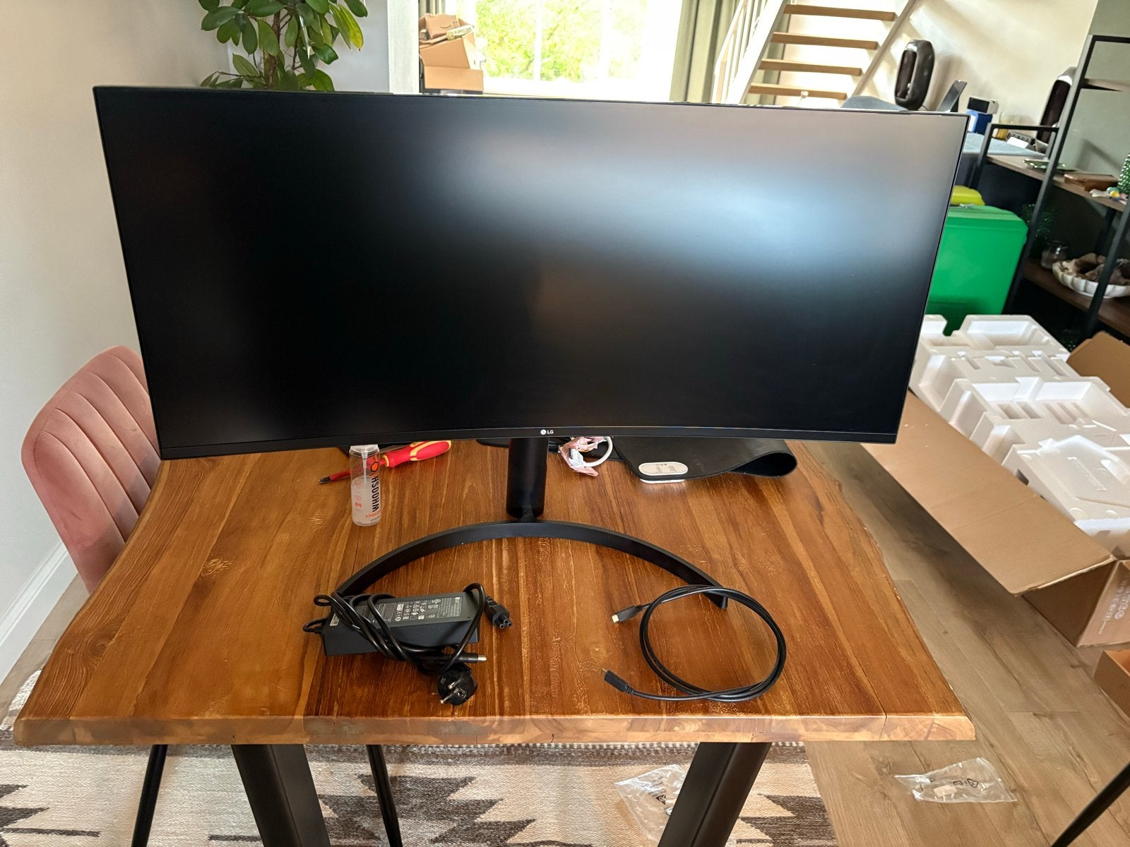 LG 35WN78A-B Ultrawide QHD Monitor - 35 inch, Ophalen, HDMI, IPS, Curved