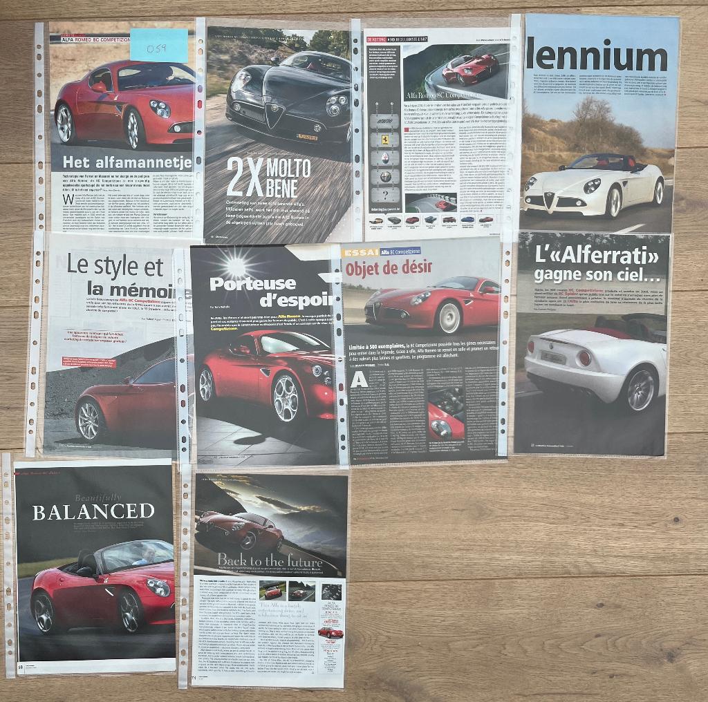 ALFA 8C ARTIKELS, Verzenden, Zo goed als nieuw, Alfa Romeo