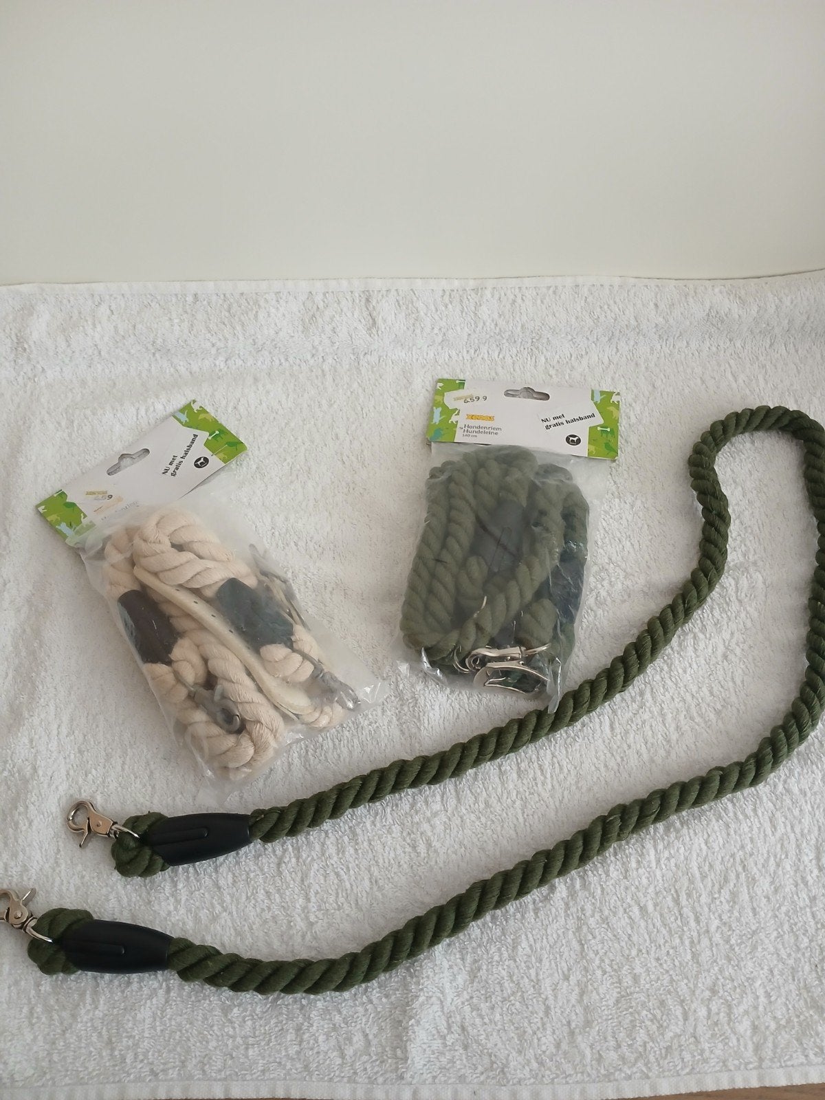 hondenriem en halsband, Ophalen, Nieuw