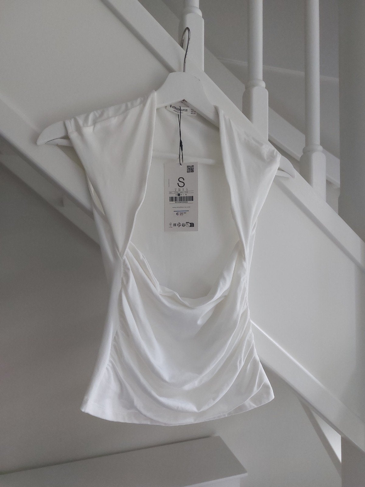 Stradivarius witte top, maat S, nieuw, Wit, Nieuw, Ophalen of Verzenden, Stradivarius