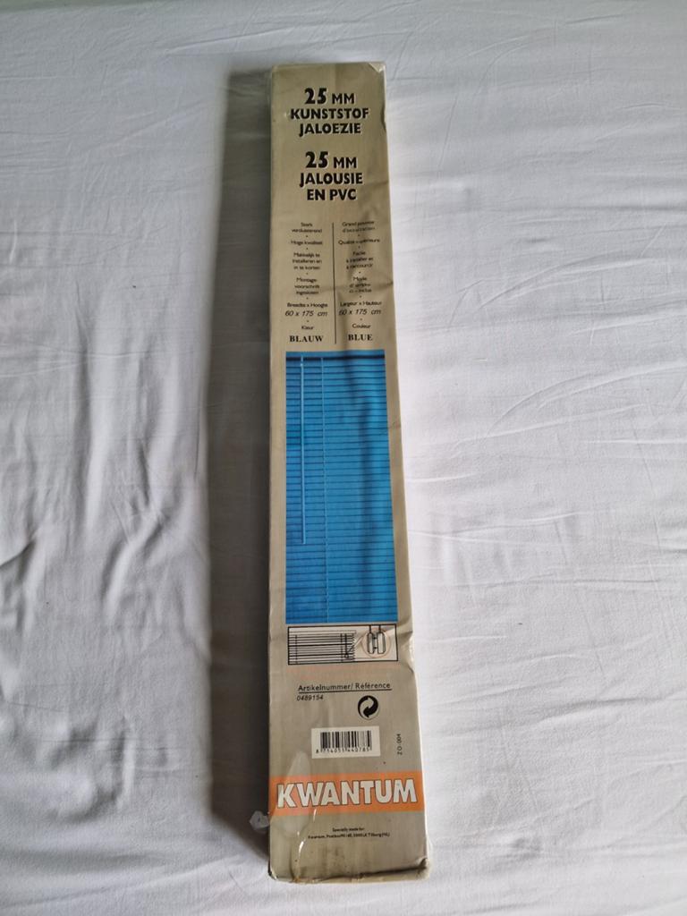 Nieuwe luxaflex kunststof blauw 25 mm, Ophalen of Verzenden, Nieuw, Blauw