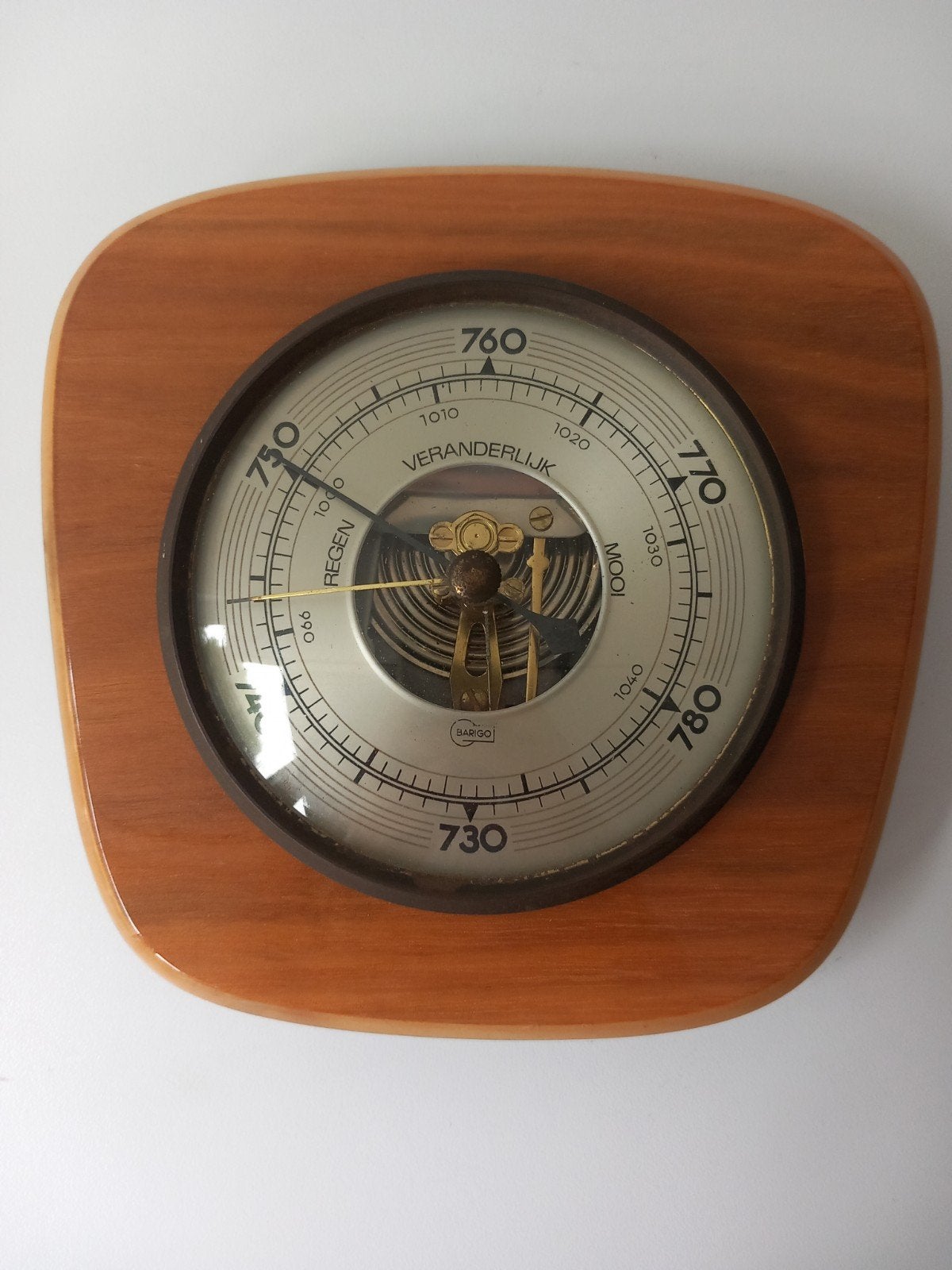 Vintage Barigo barometer, Ophalen of Verzenden, Gebruikt, Barometer