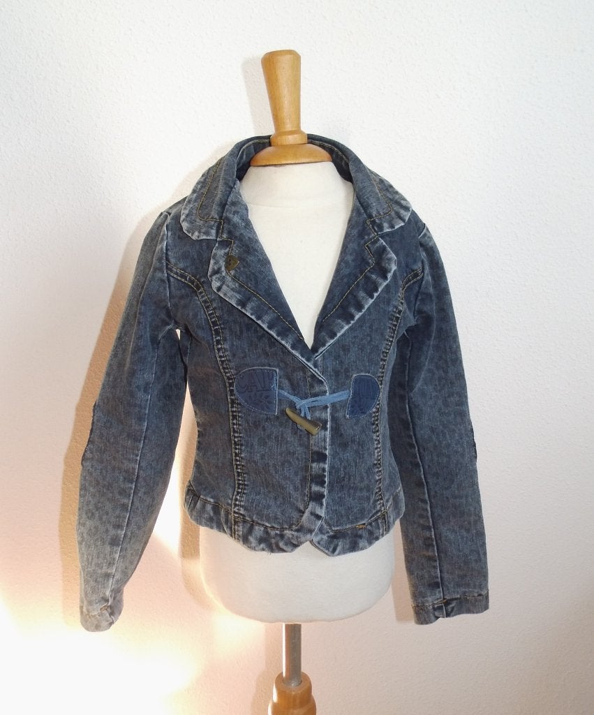 apart Carbone jeans jasje maat 116, Meisje, Carbone, Ophalen of Verzenden, Zo goed als nieuw