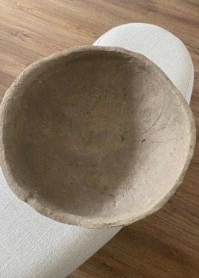 Papier maché schaal, Ophalen, Zo goed als nieuw, Rond, Overige materialen