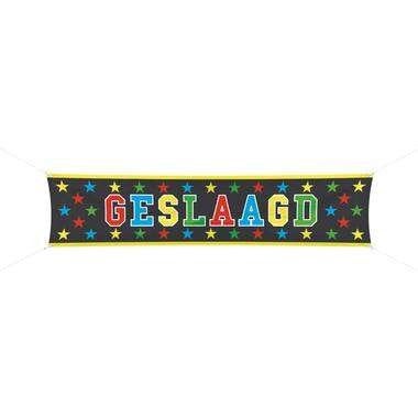 Gevelbanner / spandoek geslaagd (63511), Info@all4funbaarlo.nl, BAARLO LB, Nieuw, Ophalen of Verzenden