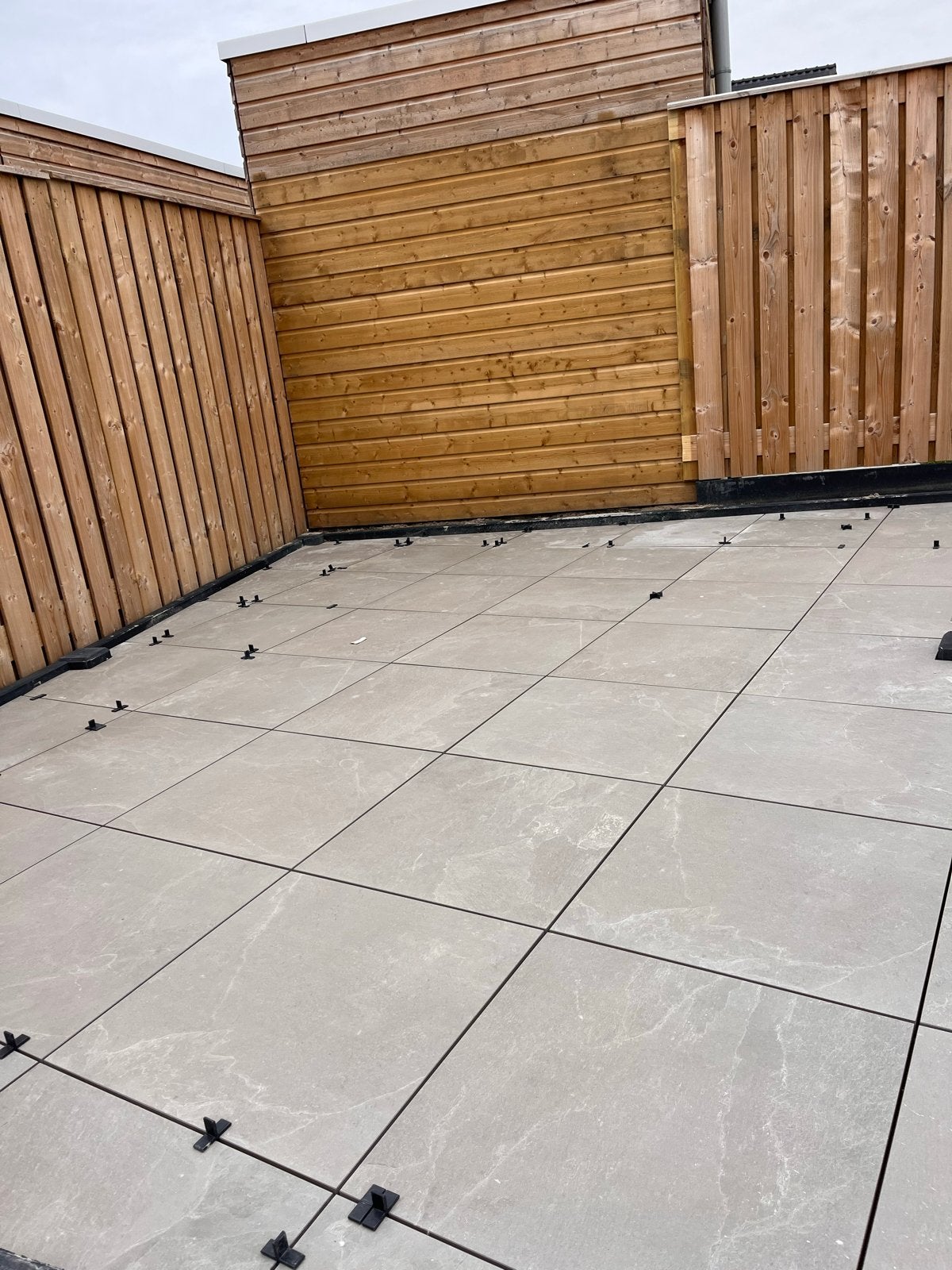 Grote grijze keramische terrastegels (60x60 cm), Ophalen, 60 cm of meer, 40 tot 60 cm, Keramiek