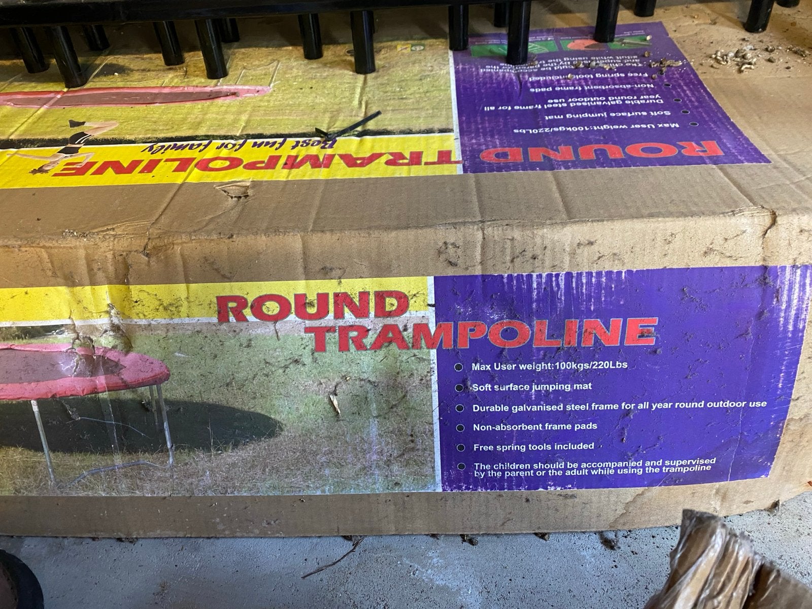 Ronde Trampoline met Veiligheidsnet - 305 cm, Ophalen of Verzenden, Zo goed als nieuw