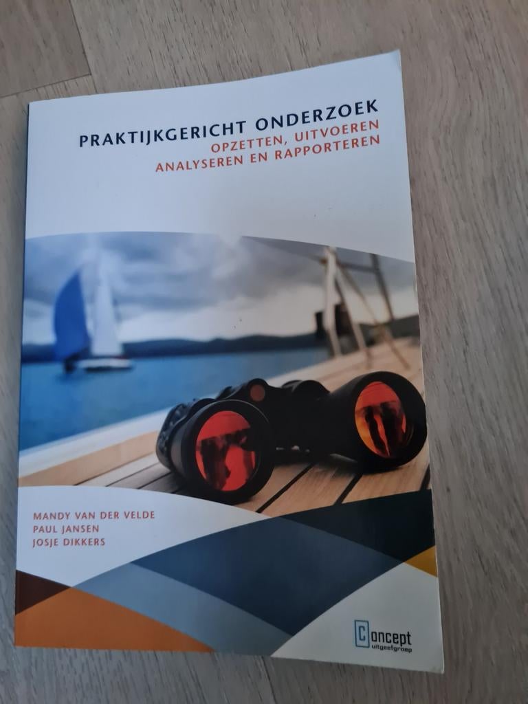 Boek: Praktijkgericht Onderzoek, Zo goed als nieuw, Mandy van der Velde, Paul Jansen, Josje Dikkers, Gamma, HBO
