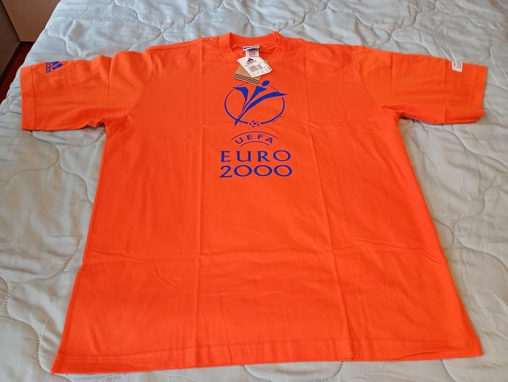Adidas UEFA EURO 2000 Silver Tee Maat XL Nieuw zeldzaam, Ophalen, Oranje, Adidas, Maat 56/58 (XL)
