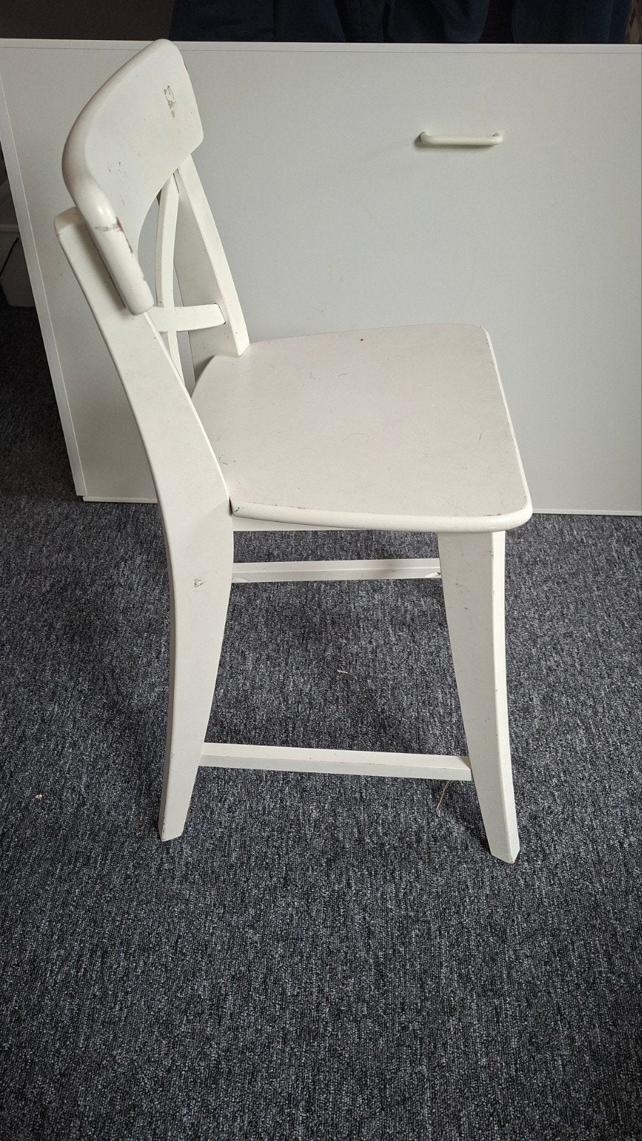 IKEA Ingolf kinderbarkruk - Wit, gebruikt, Ophalen, Gebruikt, Modern, Scandinavisch, Wit